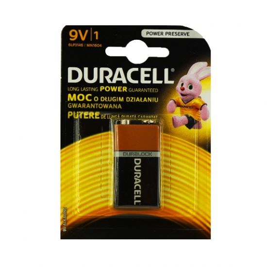 Duracell 9V baterija MN1604